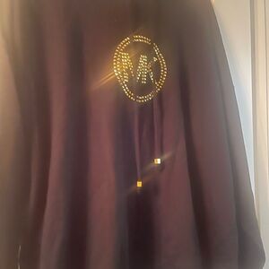 Michael Kors Black Hoodie with Gold Logo